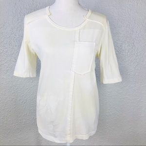 CHLOE |Womens Pale Yellow Top T-shirt Blouse